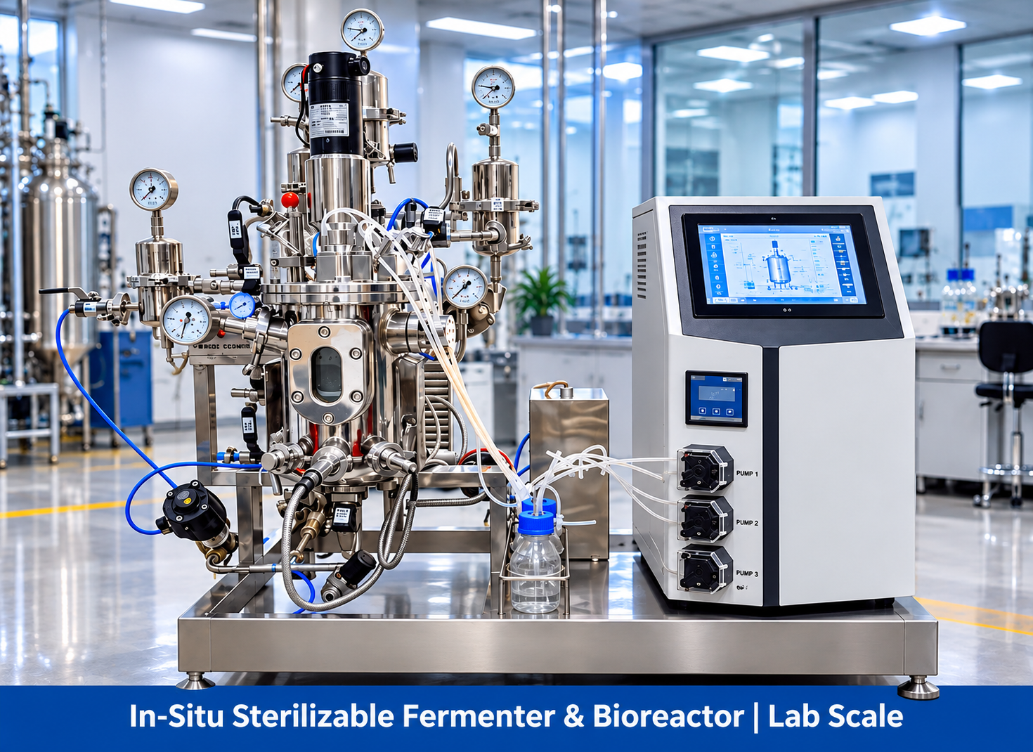 In-Situ Sterilizable Fermenter and Bioreactor Lab Scale